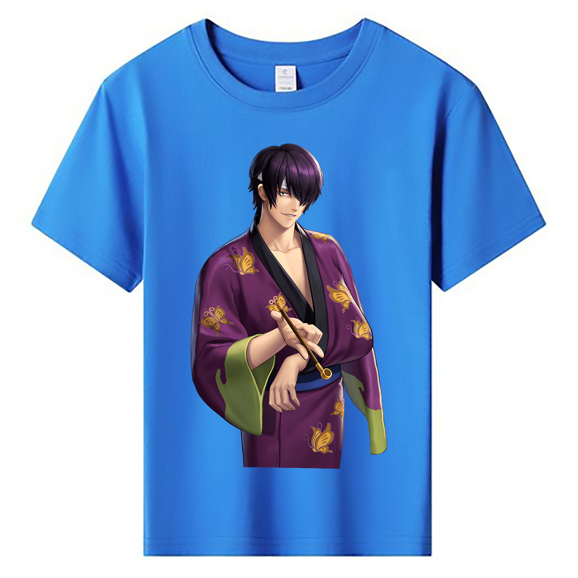 （画像用） ぎんたま 坂田銀時（さかたぎんとき） 神楽 志村新八（しむら しんぱち） GINTAMA Sakata Gintoki Kagura Shimura Shinpachi 綿100％キッズTシャツ（フロントプリント）